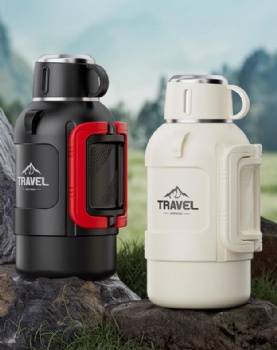 New Collection 1.2L 1.6L 2L Gallon Stainless Steel Big Capacity Insulated Kettle Travel Pot Vacuum Bottle With Handgrip