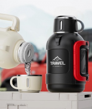 New Collection 1.2L 1.6L 2L Gallon Stainless Steel Big Capacity Insulated Kettle Travel Pot Vacuum Bottle With Handgrip