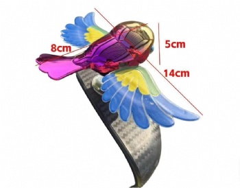 Companion Flying Bird Creative Car & Motorcycle Ornament Pendant with Stirrable Wings Plastic Customizable Size