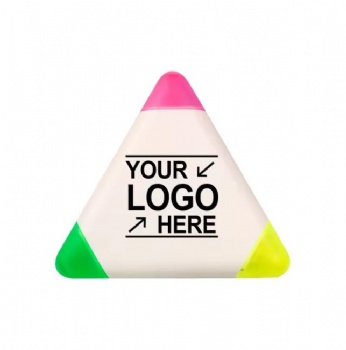 Batch Customized LOGO Mini Triangle Fluorescent Pen Enterprise Stationery Gift Promotion Color Marker Pen