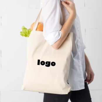 Custom Recycle Plain Organic Cotton Canvas Totebag Tote Bag Reusable Shopping Tote Bag with logo