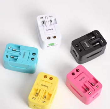 Best Selling Universal Travel Power Adapter Global International UK EU US AU Plug for Mobile Phones Laptops Camera Usage AC Port
