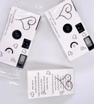 Love White Wedding Disposable Camera 35MM Pack Boda 18-Exposure Film Camera with Color Films Single Use Camera