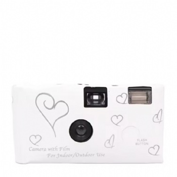 Love White Wedding Disposable Camera 35MM Pack Boda 18-Exposure Film Camera with Color Films Single Use Camera