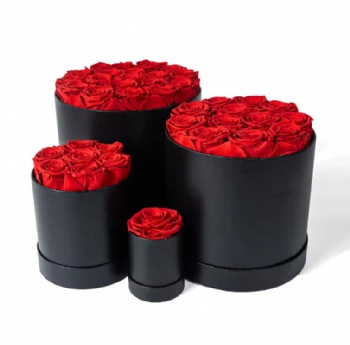 Custom Valentine Day Gift Bucket Eternal Roses Mid-Autumn Festival Gift Eternal Preserved Roses Flowers Box Wholesale