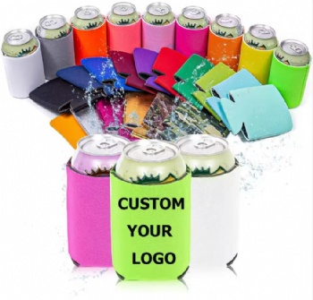 Factory Premium Collapsible Can Cooler Beer Bottle Sleeve High Quality OEM Neoprene Stubby Holder