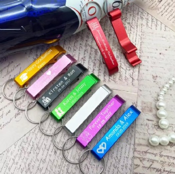 Personalized Custom Bottle Opener Keychain Bulk Party Wedding Favor With Logo Text Engraved Customized Metal Bottle Opener Gifts