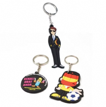 Wholesale Custom Soft Pvc Keychain Hot Sale Custom 3d Soft Rubber Keychain Cartoon Image