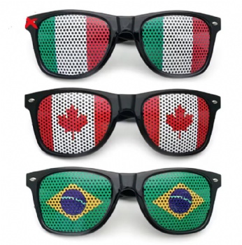 Flag Sunglasses USA UK France Italy Germany Fan Celebrate Sun Glasses for Country Football Event