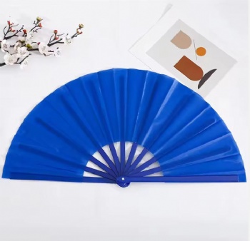 Custom logo Clack Folding Hand Fan Large Folding Bamboo Hand Fan Blank Clacking Sublimation Fan for Wedding and Dancing