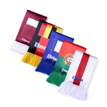 Custom Design Colorful Printed Sport Team Club Support Scarves Soccer Football Fans Scarf