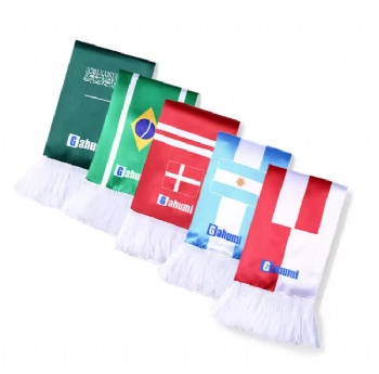 Custom Design Colorful Printed Sport Team Club Support Scarves Soccer Football Fans Scarf