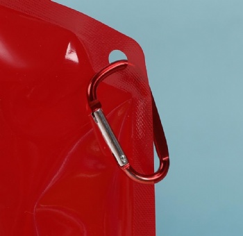 Custom Logo 25oz 750ml Foldable Durable Eco-friendly PET Water Storage Bag with Direct Drinking Safe for Camping Outdoor Sports