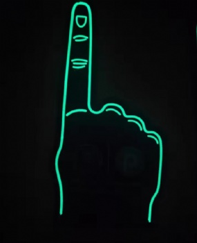Wholesale Promotional EVA Cheering Foam Sponge Hands With Led Light Custom Promotional Gifts EVA Foam Cheering Hand Fingers