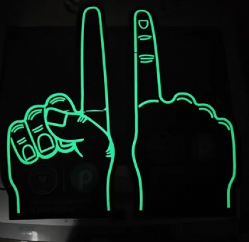 High Quality LED EVA Foam Hand Logo Glowing in Dark Foam Fingers Glove Hand for Sports and Concert Cheering